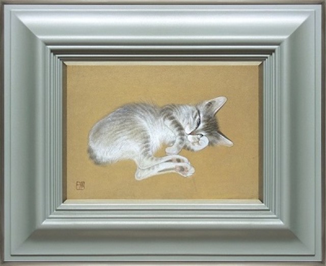 超特価】 絵画 猫の絵、額入り 幸運の猫 絵画/タペストリ - dovery2y.org