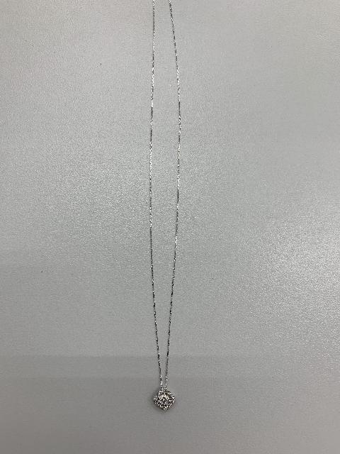 K18WG ネックレス D0.25ct 1g