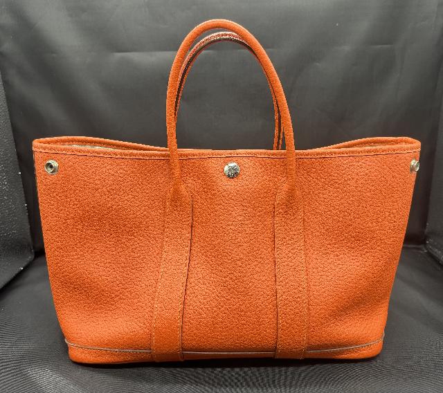 ガーデンパーティ TPM オレンジ □R刻印 トートバッグ （ エルメス）の