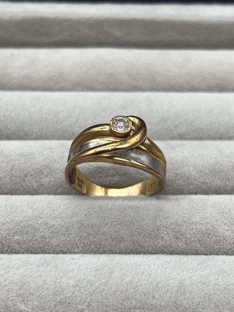 k18 pt900 コンビ リング 指輪 ダイヤモンド 金 プラチナ