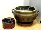 茶道具 真鍮火鉢 楼閣図紋様 瓶掛 真鍮火箸・灰ならしの詳細ページを開く
