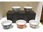有田焼 波佐見焼 染錦絵変り 掛峰造 茶付揃 5碗セット 未使用の詳細ページを開く