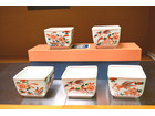 TACHIKICHI たち吉 角小鉢揃 5客 赤絵 箱有 未使用品の詳細ページを開く