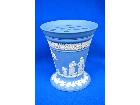 Wedgwood ウェッジウッド　ジャスパーウェア ペールブルー 花瓶 フラワーベース 中古美品の詳細ページを開く