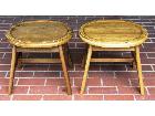 天然木チェア スツール 椅子 イス 北欧風 楕円 丸椅子 2脚セット 中古品 状態良好 買取の詳細ページを開く