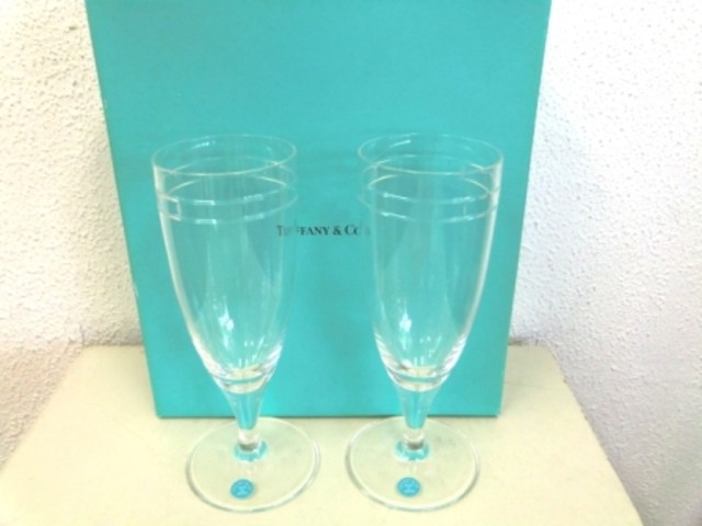 TIFFANY & Co. アトラスピルスナーグラスペア 未使用品
