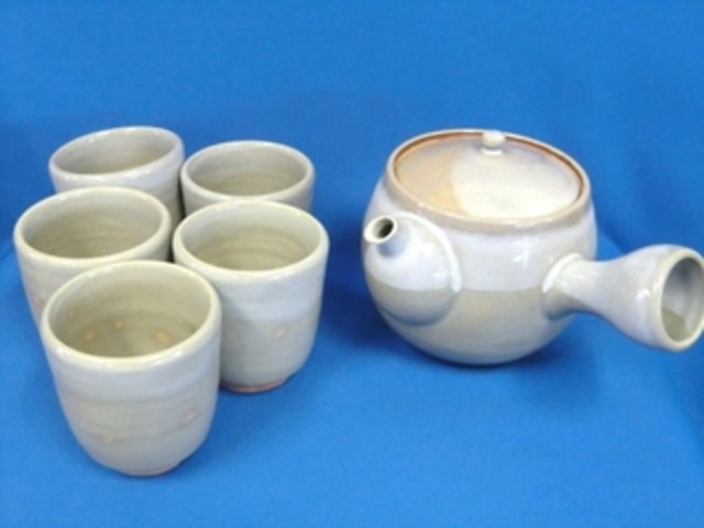 萩焼 番茶揃 第十一世 坂高麗左衛門作 未使用品
