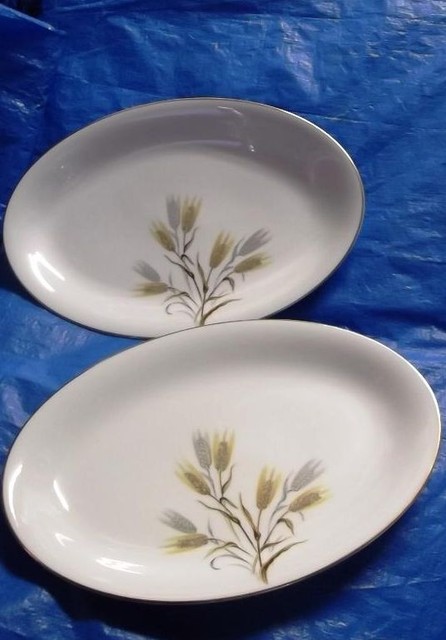Noritake ノリタケ WHEATOM オーバルプレート麦柄 美品
