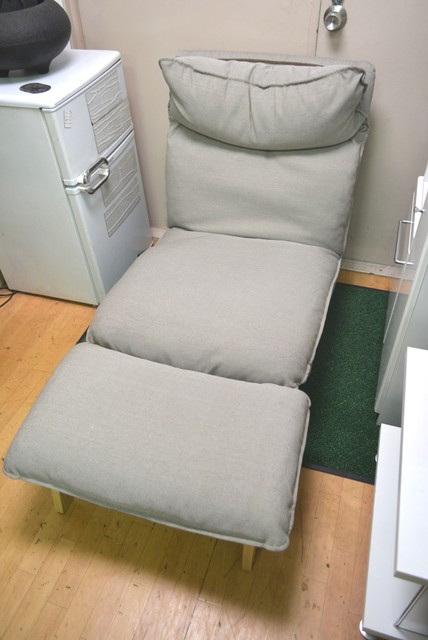無印良品 ハイバックリクライニングソファ オットマン付