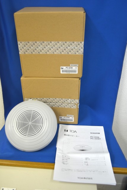 TOA PC-2338 新品2個セット TOA 露出型スピーカー 3W 2個セット PC-2238 未使用保管品