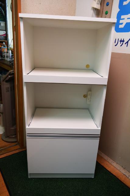 レンジ台 2段スライドボード 小さめ W60×H129.5㎝ 中古品 （ レンジ台 