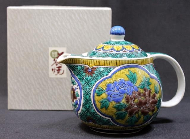 【九谷焼 陶春作 香炉 9号】吉田屋 山水 アンティーク 新品未使用品 九谷焼 陶春作 香炉 9号】吉田屋 山水 アンティーク 新品未使用品