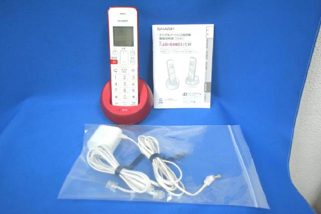 シャープ デジタルコードレス電話機 JD-S08CL-R 極美品 買取 （ 電話機