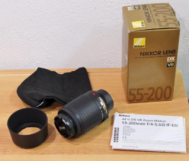 Nikon ニコン コンパクト望遠ズームレンズ AF-S NIKKOR 55-200mm 中古品