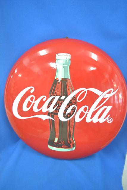 Coca Cola 看板 壁掛け飾り 直径50cm 美品 買取