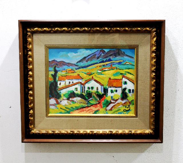 並木 治予視 たぶろう美術会 創設者 会長 油彩 F6号 イタリア 『麦秋