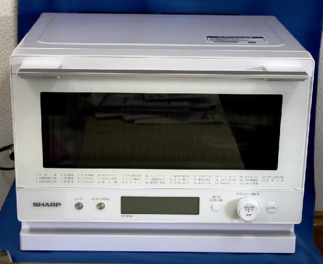 美品/2019年製/シャープ/過熱水蒸気オーブンレンジ/23L シャープ 過熱水蒸気 オーブンレンジ 23L 1段調理 二人暮らし ブラック