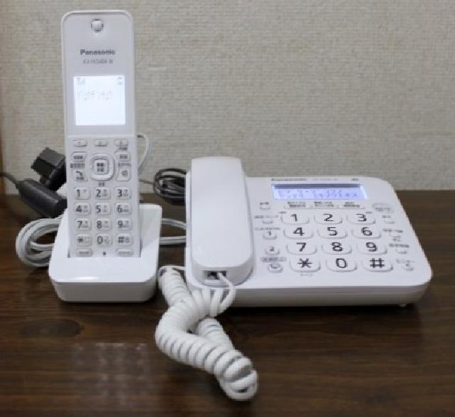 Panasonic パナソニック 電話機 子機1台付VE-GD26DL VE-GD26-W 中古品