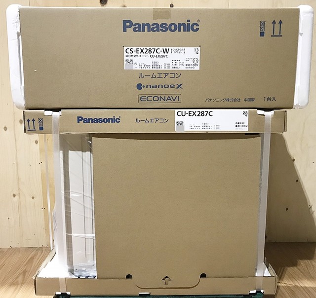 Panasonic パナソニック ルームエアコン CS-EX287C-W 主に8～10畳 室外 