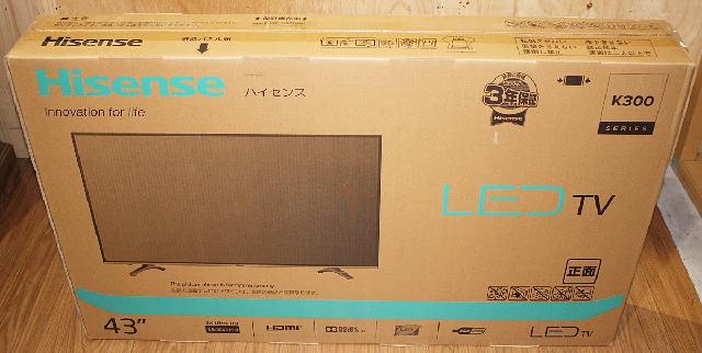 Hisense ハイセンス HJ43K300U K300SERIES 43型LED液晶テレビ （ 液晶