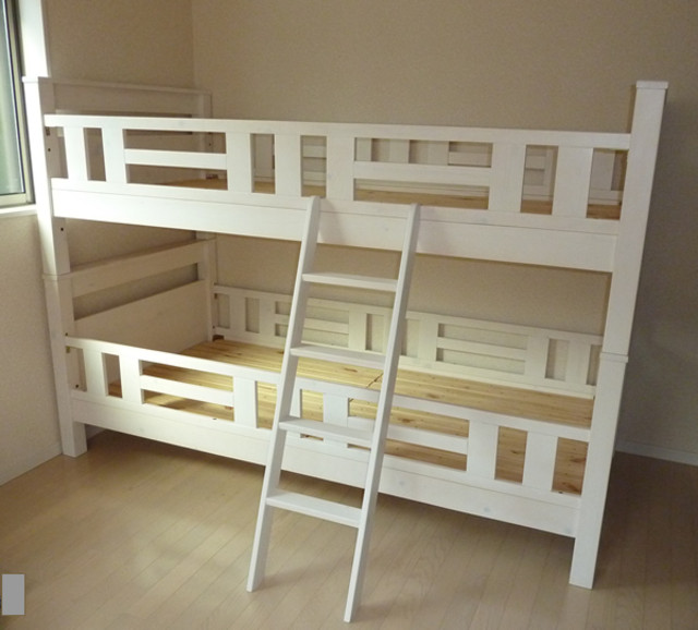 木製2段ベッド 白色 （ その他家具）の買取価格 （ID:219829）｜おいくら