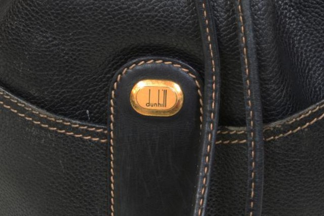【高額買取No.1への挑戦！モノパーク】dunhill 巾着型 ショルダーバッグ ダンヒル 黒系