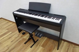 YAMAHA ヤマハ 電子ピアノ スタンド・ペダルユニット付き P-105