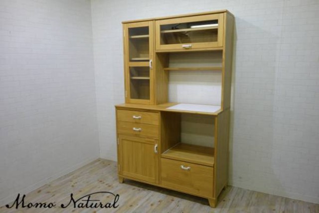 モモナチュラル MOMO natural レンジボード 食器棚（食器棚・キッチンボード）の買取価格 （ID:106560）｜おいくら