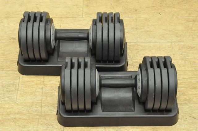 可変式ダンベル 愛知県名古屋近郊にて引き取り限定 MAX24kg ×2個 筋 