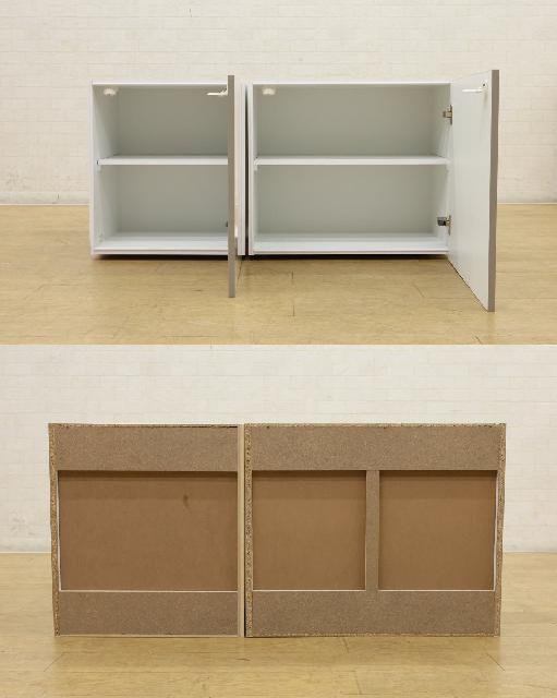 未使用 ナステック 吊戸棚 2台セット 右開き （ 引出し・チェスト）の 