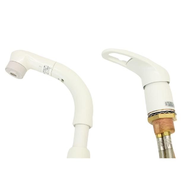 未使用品 SANEI シングルスプレー混合栓 洗髪用 スイセンK37610J-2TKN