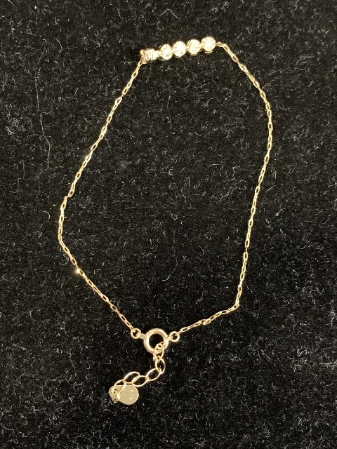 k18 ブレスレット　1.1g 0.1ct ダイヤモンド　