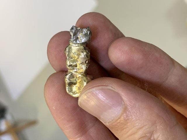 金歯　k18 18金　たまに14金　k14