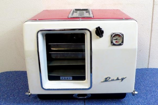 RUBY OVEN 天火オーブン ルビー107型　希少　箱付き　昭和レトロ ☆昭和レトロ☆RUBY OVEN テンピ ストーブオーブン 天火オーブン