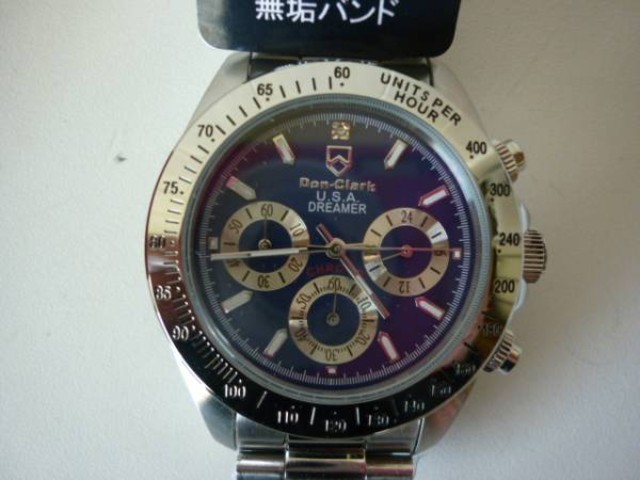 ダンクラーク Don-Clark U.S.A 腕時計 天然ダイヤ3p マークメロウ クロノグラフ DM2060-11 シルバー ダンクラーク Don-Clark U.S.A 腕時計 天然ダイヤ3p マークメロウ