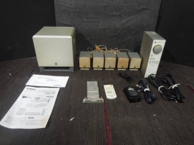 【中古】ヤマハ　5.1chスピーカー TSS-15 ヤマハ TSS-15(W) CinemaStation ホームシアターシステム