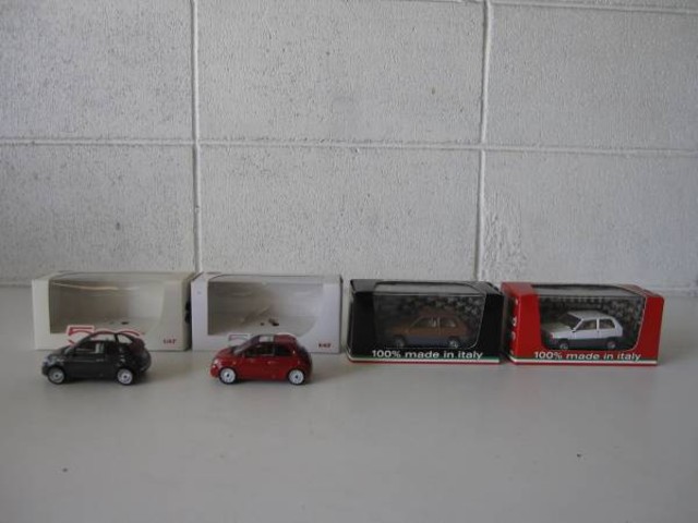ミニカー　1:43　FIAT　brumm　4台セット　