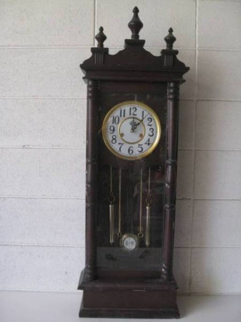 昭和レトロ 古時計 おしゃれ 高さ１０９cm ※ジャンク品