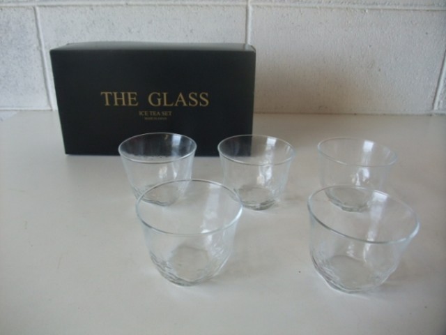 美品　GLASS　グラス　コップ　5客セット