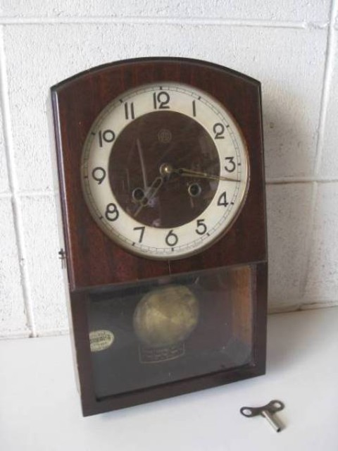 レトロ　柱時計/掛け時計