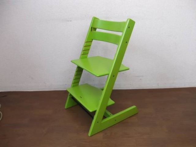 STOKKE社 トリップトラップチェア ベビーチェア 中古品　引き取り歓迎 STOKKE/ストッケ TRIPP TRAPP トリップトラップ ベビーチェア 緑