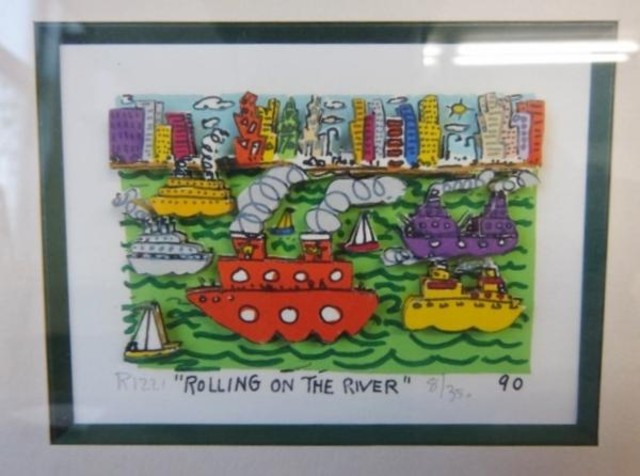 James Rizzi ジェームス リズィ 3d Rolling On The River 絵画 の買取価格 Id おいくら