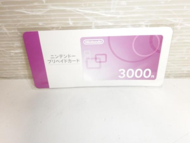 Nintendo ニンテンドープリペイドカード ¥3,000分