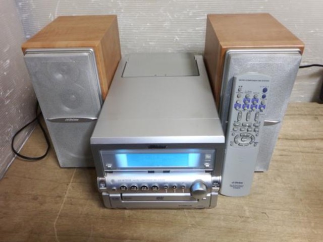 Victor UX-W7DVD CD・ダブルMD・DVD・カセットミニコンポ （ ステレオ 