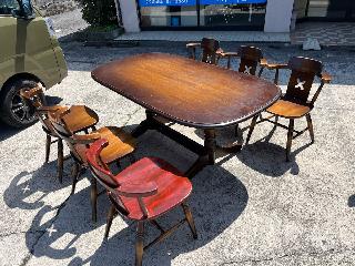 引取り 愛知県一宮市】飛騨産業 6人掛けダイニングテーブル