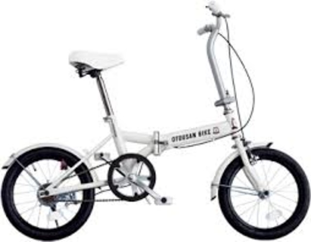高級感 ソフトバンクお父さん折りたたみ自転車16インチ （ 自転車車体 自転車本体