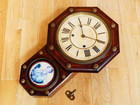 セイコー社 レトロ 壁掛け時計 ネジ巻式 昭和9年 の詳細ページを開く