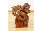 唐木夫婦孔雀松図 木彫 置物 彫刻の詳細ページを開く
