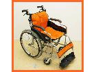ケアテックジャパン 車椅子 アルミ製 オレンジ の詳細ページを開く