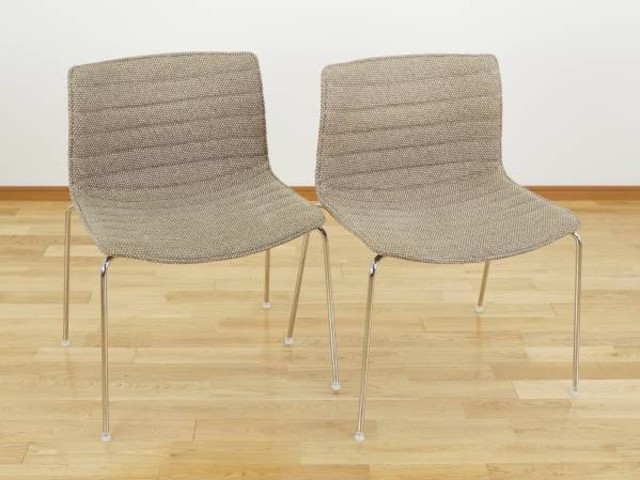 オフィス家具 スタッキングチェア 2脚 椅子 ③